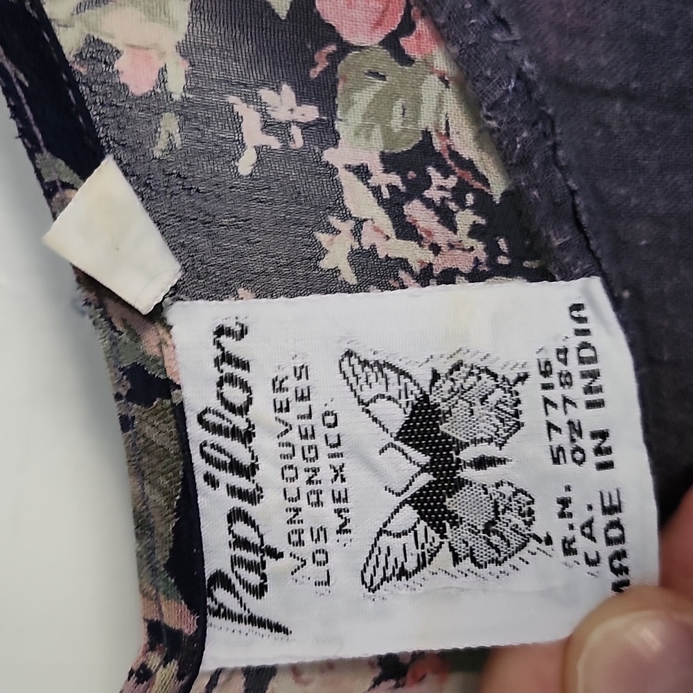 Papillon floral crinkle dress vintage from the 90s - Picture 4 of 14